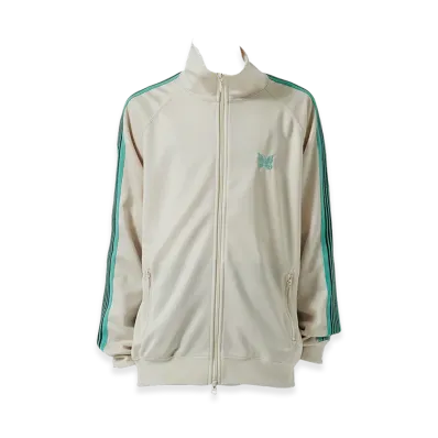 NEEDLES x Studious Track Jacket Poly Smooth "Ecru"