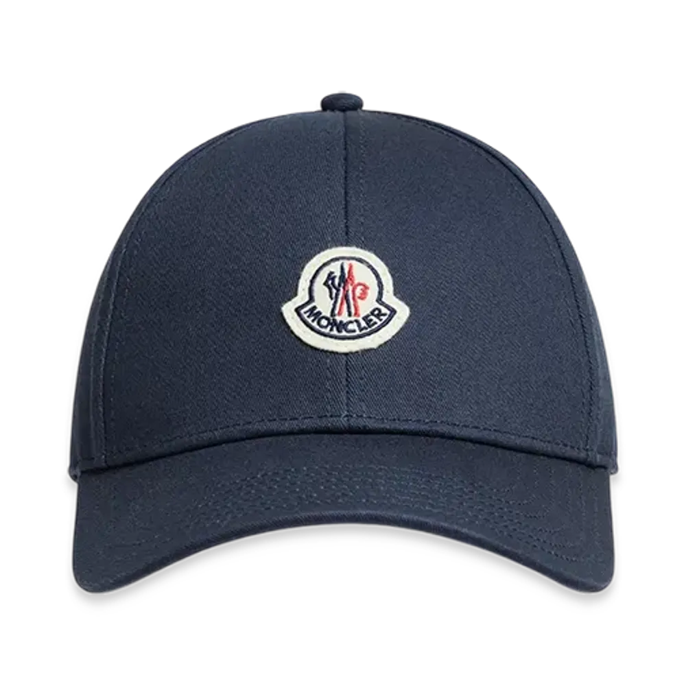 MONCLER Gabardine Baseball Cap "Navy Blue"