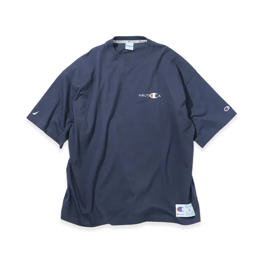 Champion x NAUTICA Embroidered Heavyweight T-Shirt "Navy"