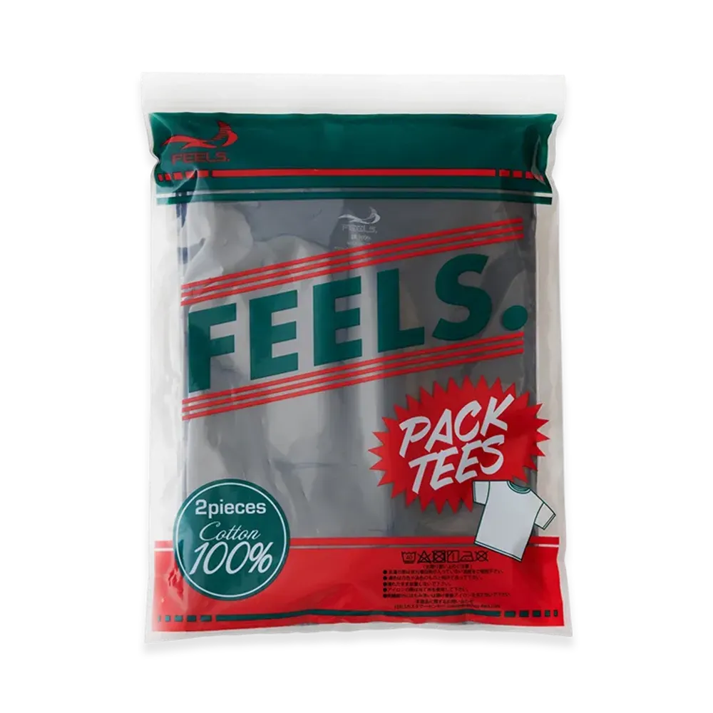 FEELS. Pack Tees 2Pieces "Black"
