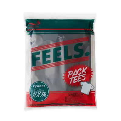 FEELS. Pack Tees 2Pieces "Black"