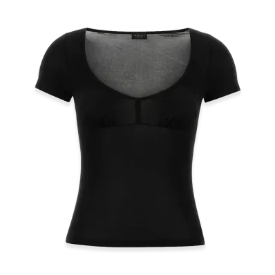 GUCCI Women's Stretch Jersey T-Shirt "Black"