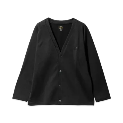 NEEDLES V-Neck Cardigan - Bright Jersey "Black"