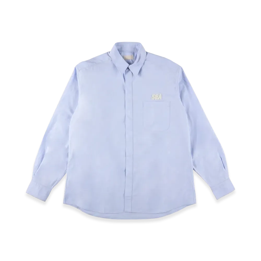 WIND AND SEA Cozy Oxford Shirt "Light Blue"