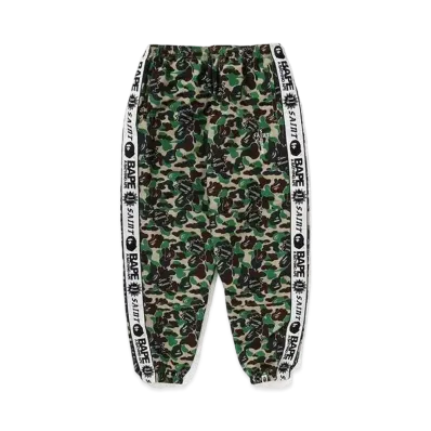 SAINT Mxxxxxx x A BATHING APE ABC Camo Track Pants "Green"