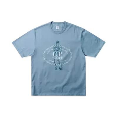 PALACE x C.P. Company Heavy T Shirt "Blue"