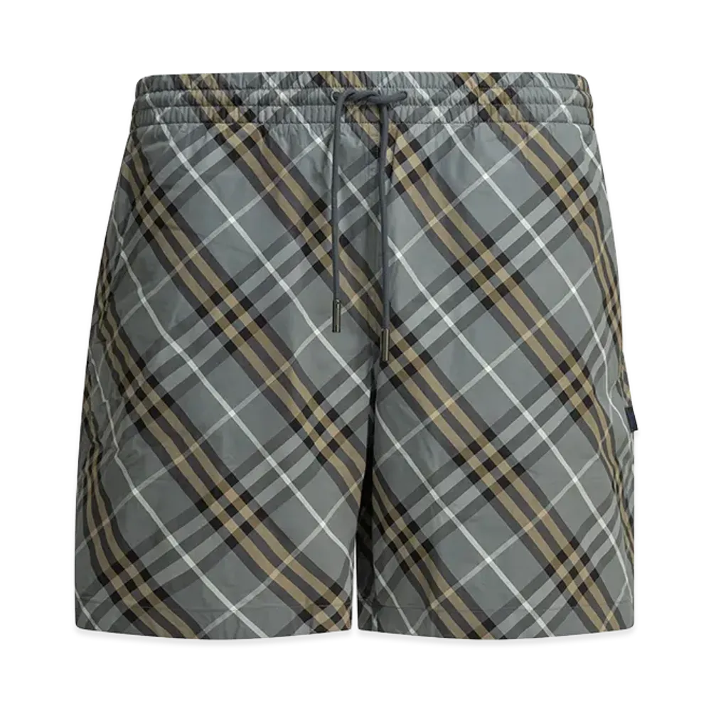 Burberry "Check" Beach Shorts "Blue"
