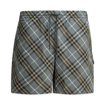 Burberry "Check" Beach Shorts "Blue"