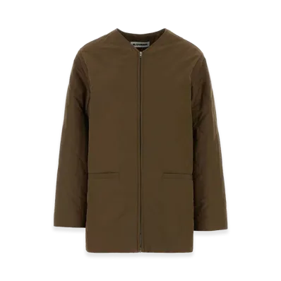 Jil Sander Women's Polyester Jacket "Bordeaux/Brown"