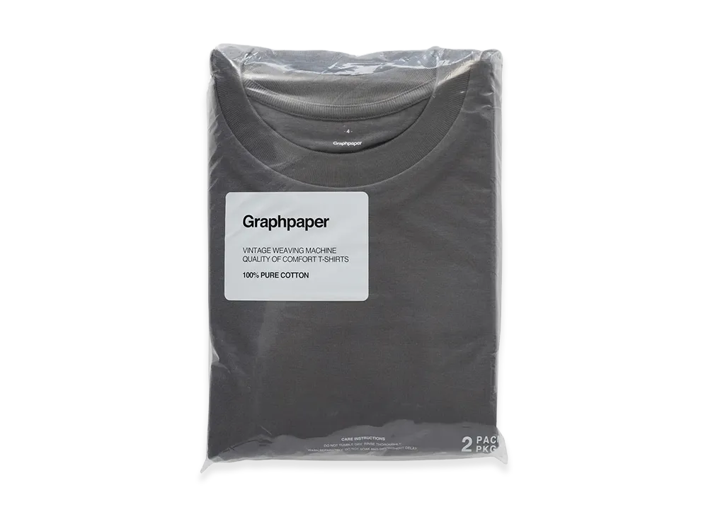 Graphpaper 2-Pack Crew Neck Tee "Gray"