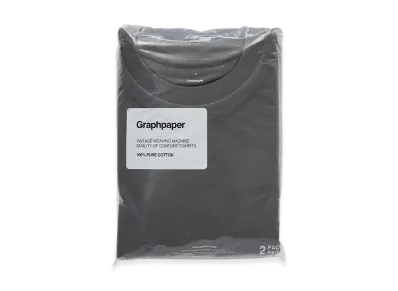 Graphpaper 2-Pack Crew Neck Tee "Gray"