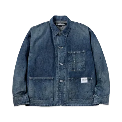NEIGHBORHOOD Washed Short Coverall Jacket "Indigo"