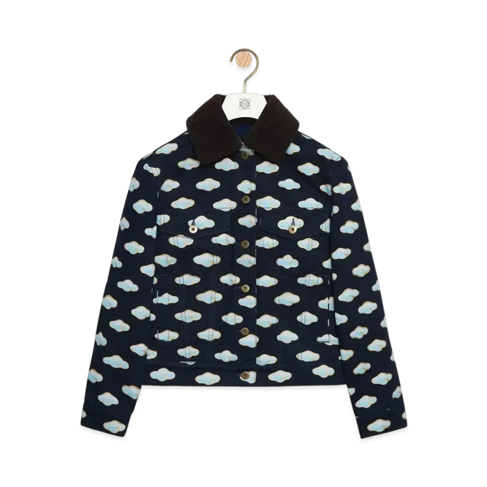 LOEWE Women's Jacket in Denim "Navy/Blue"
