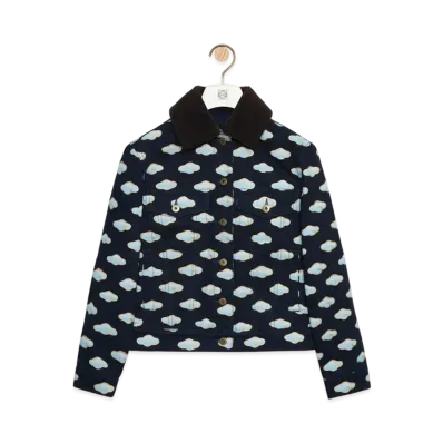 LOEWE Women's Jacket in Denim "Navy/Blue"