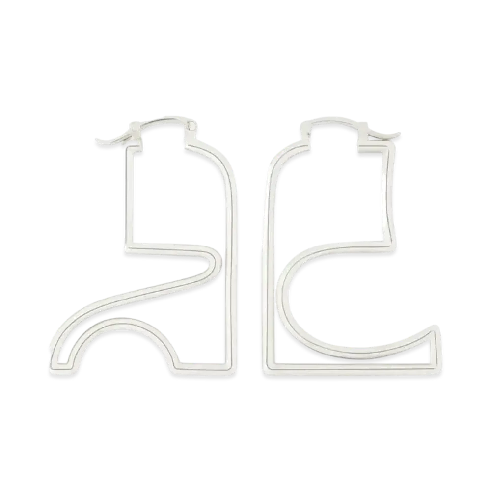 Courreges Ac Earrings "Silver"