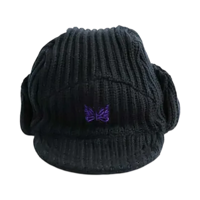NEEDLES Merino Wool Bird Shooting Cap "Black" NS065