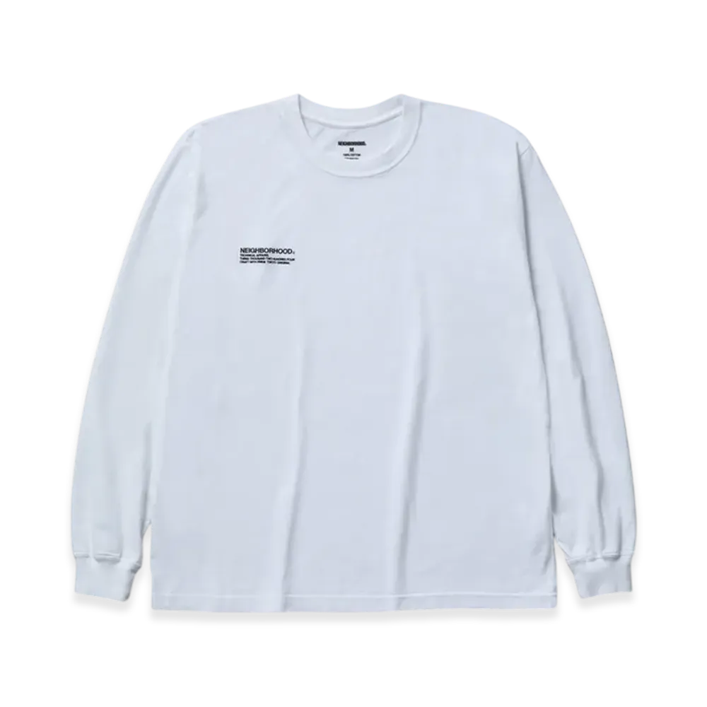 NEIGHBORHOOD NH. Tee LS-12 "White"