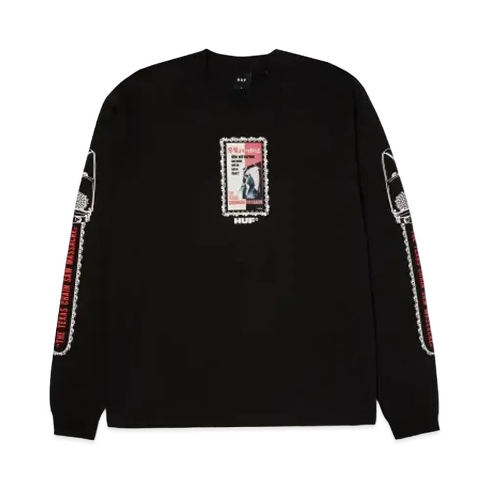 HUF x Texas Chainsaw Massacre Dual Chain L/S Tee "Black"