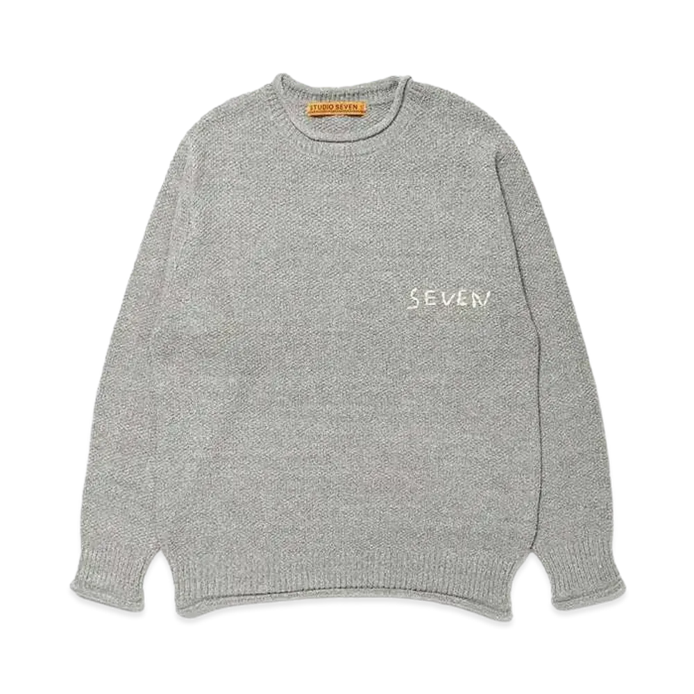 STUDIO SEVEN Roll Neck Knit "HEATHER GREY"