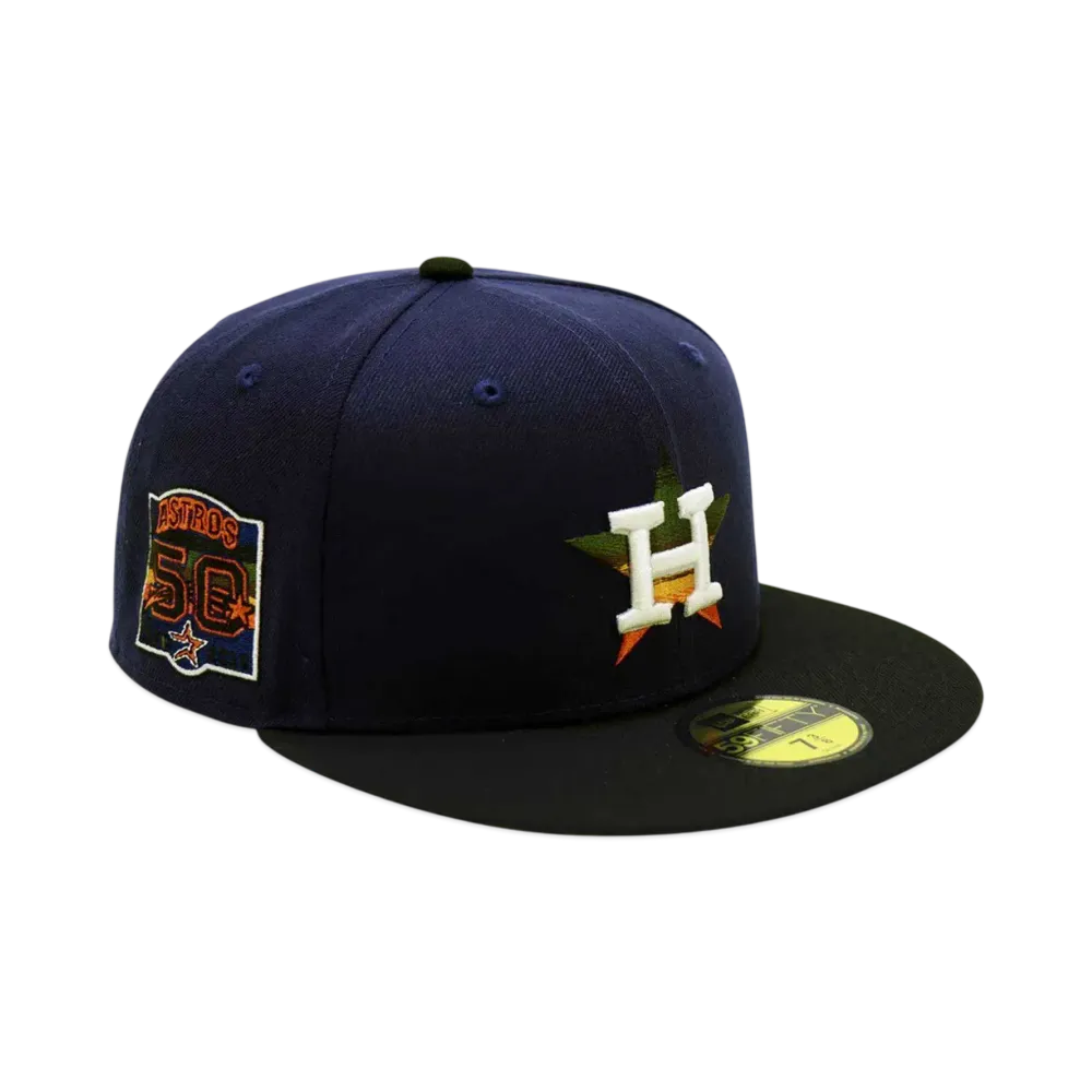 NEW ERA x THE CAP 59Fifty 'THE GRADIENT' Houston Astros "Navy/Black"
