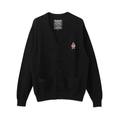 HYSTERIC GLAMOUR Vixen Girl Patch Cardigan "Black"