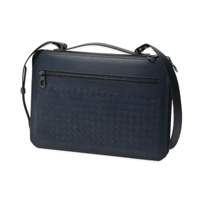 Bottega Veneta Intrecciato PC Case "Navy"
