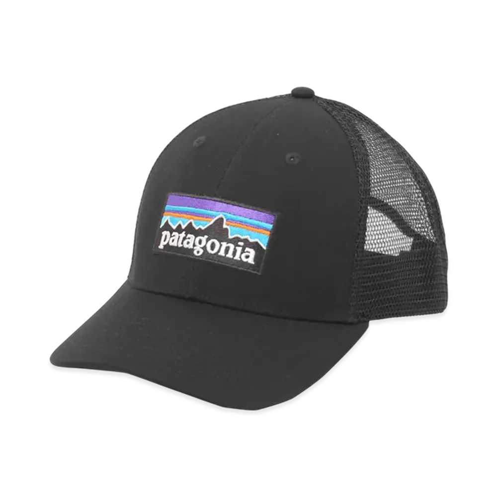 Patagonia P-6 Logo LoPro Trucker Hat "Black"