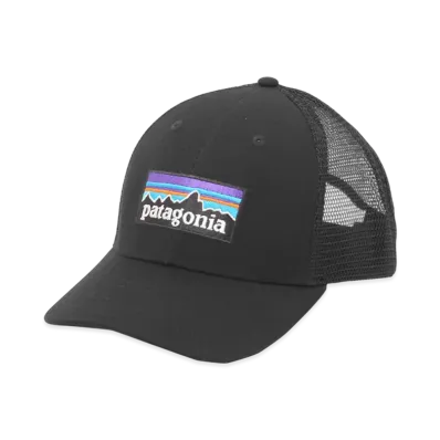 Patagonia P-6 Logo LoPro Trucker Hat "Black"