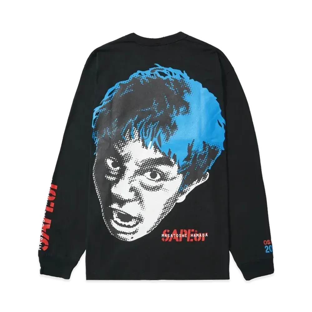 SAPEur x MASATOSHI HAMADA Blue Head Hamada LS Tee "Black"