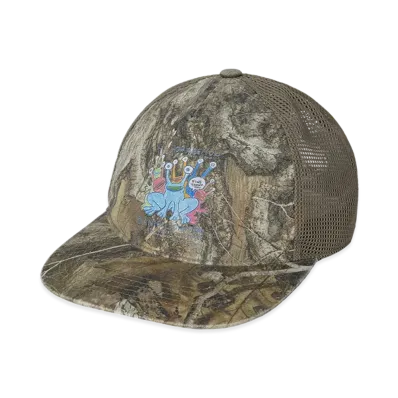thisisneverthat x Daniel Johnston Frogs Mesh Trucker Cap "Realtree"