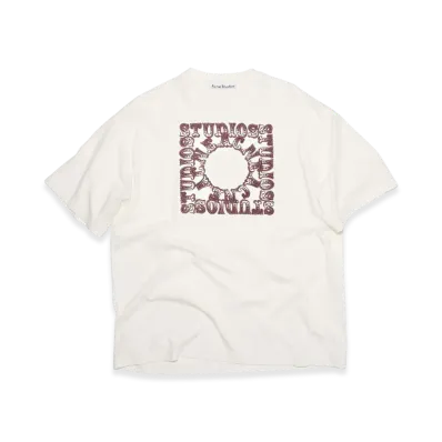 Acne Studios Crewneck T-Shirt "Off White"