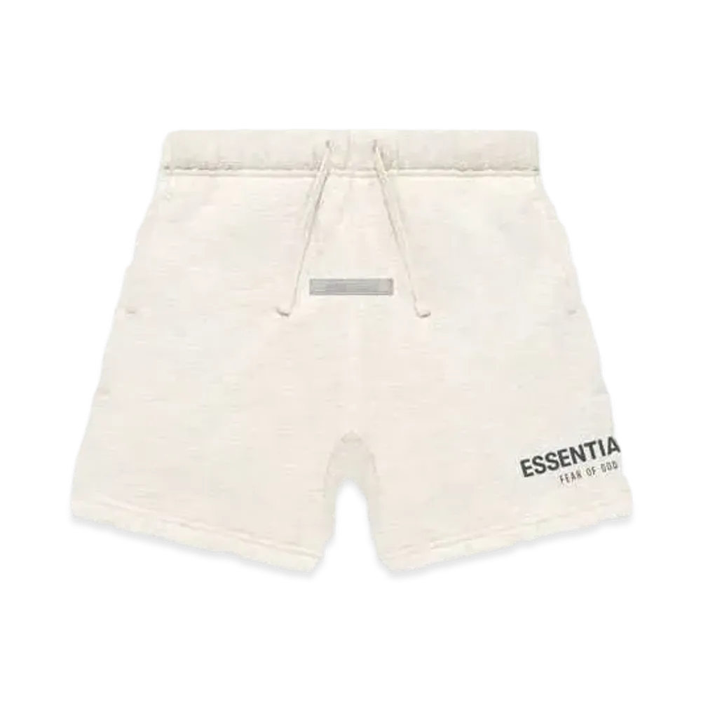 FEAR OF GOD ESSENTIALS KIDS SWEATSHORT "Light Heather Oatmeal"
