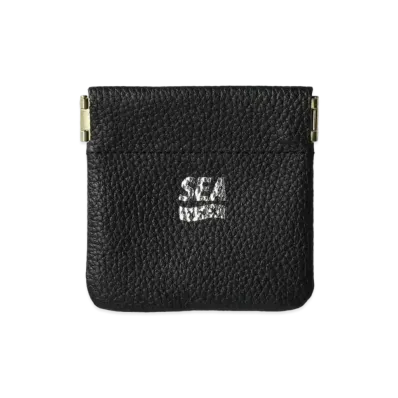 WIND AND SEA x GOD SELECTION XXX Leather Coin Wallet "Black"