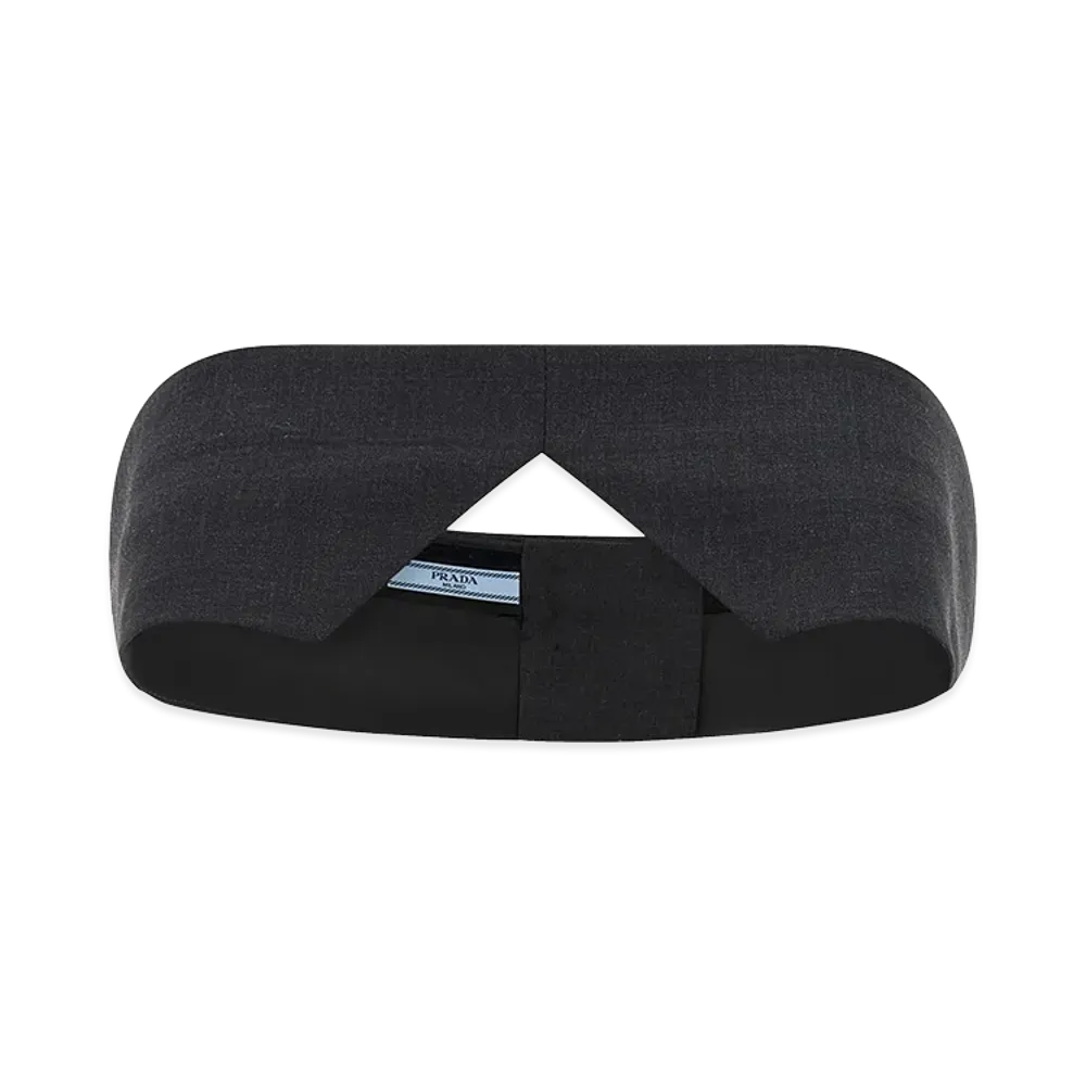 PRADA Women's Cool Wool Top "Dark Gray"