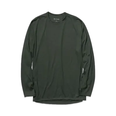 Goldwin Wool Long Sleeve T-shirt (Unisex) "Deep Moss"