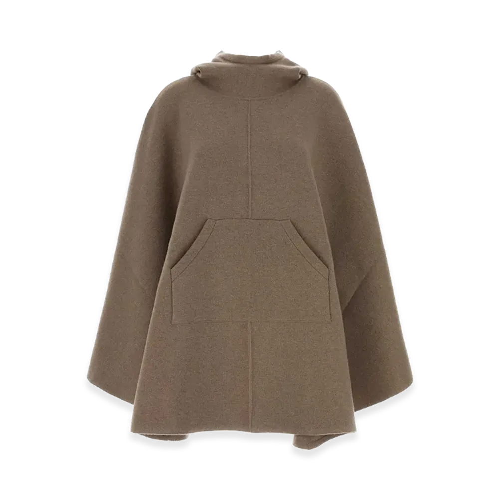 Bottega Veneta Women's Cappuccino Cashmere Cape "Beige/Tan"
