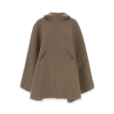 Bottega Veneta Women's Cappuccino Cashmere Cape "Beige/Tan"