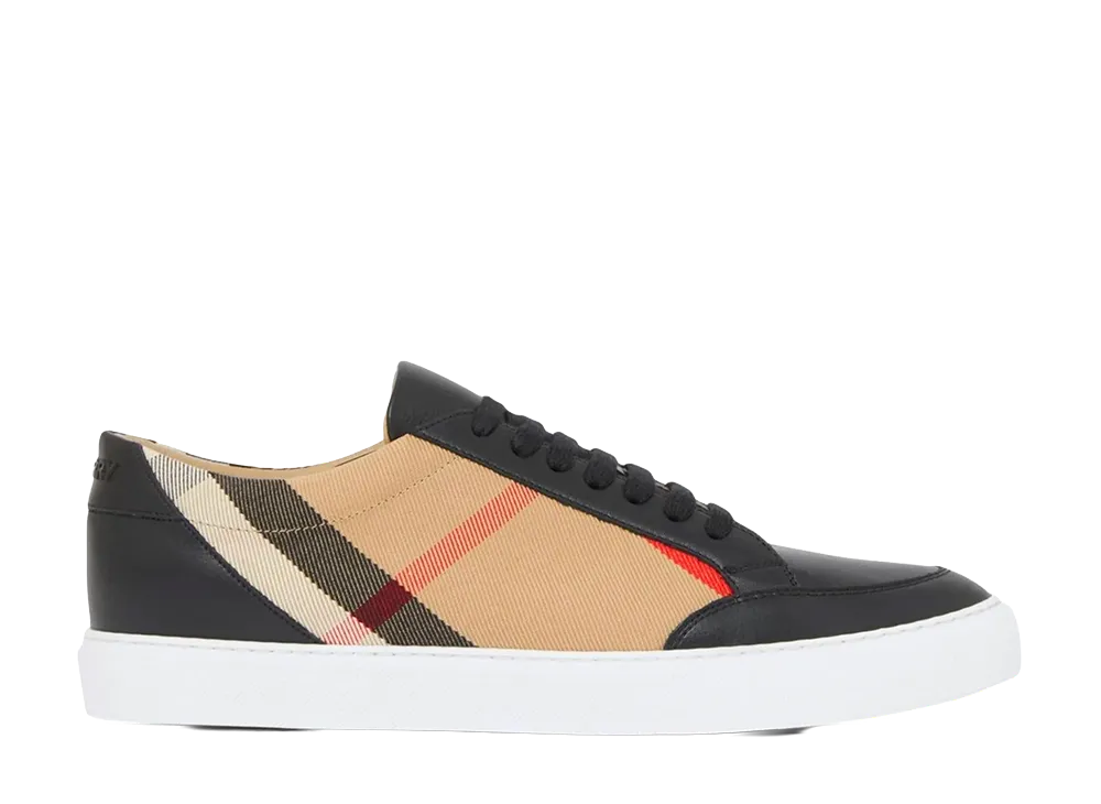 Burberry Women's Embroidered Canvas Sneakers "Black"