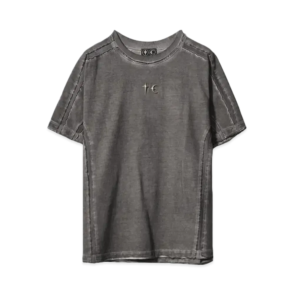 THUG CLUB Battle Turtle Mesh T-Shirt "CHARCOAL"