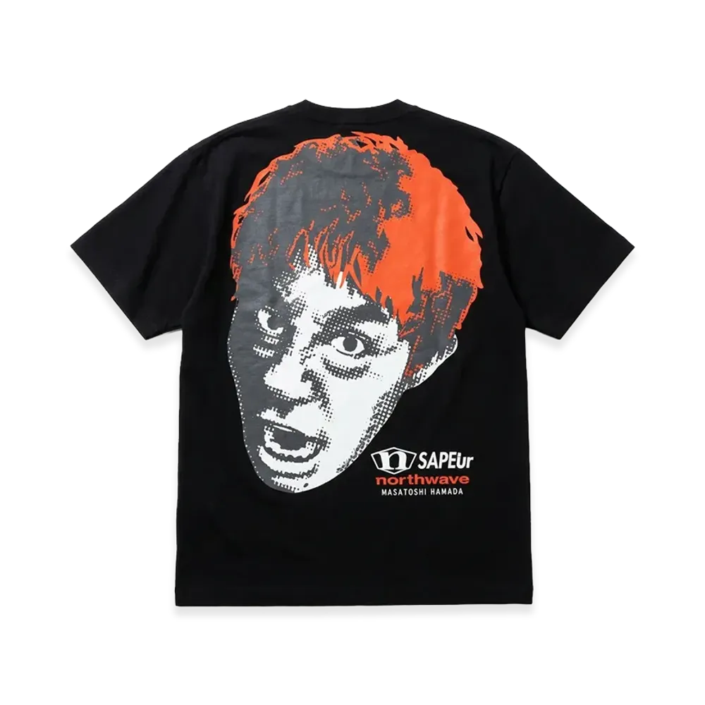 SAPEur x MASATOSHI HAMADA x northwave Tee "Black"