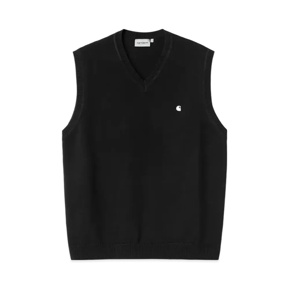 Carhartt WIP Madison Vest Sweater "Black/White"