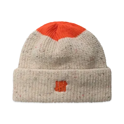 UNDEFEATED Icon Contrast Speckled Beani "Off White"