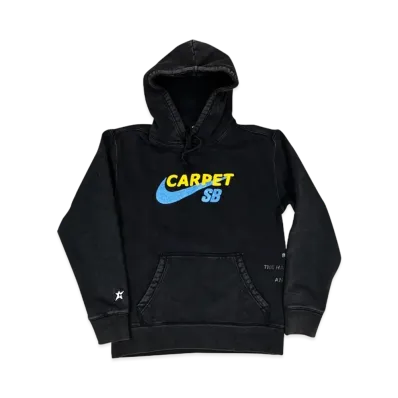 Carpet Company × NIKE SB Skateboard Hoodie "Black/Speed Yellow"