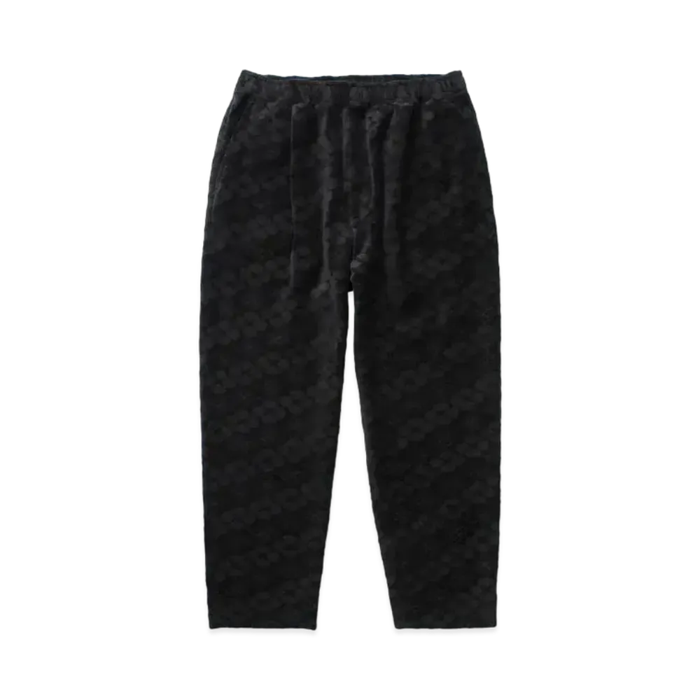 APHRODITEGANG Gakkin x Budspool Kabatsukamon Velour Easy Pants "Black"