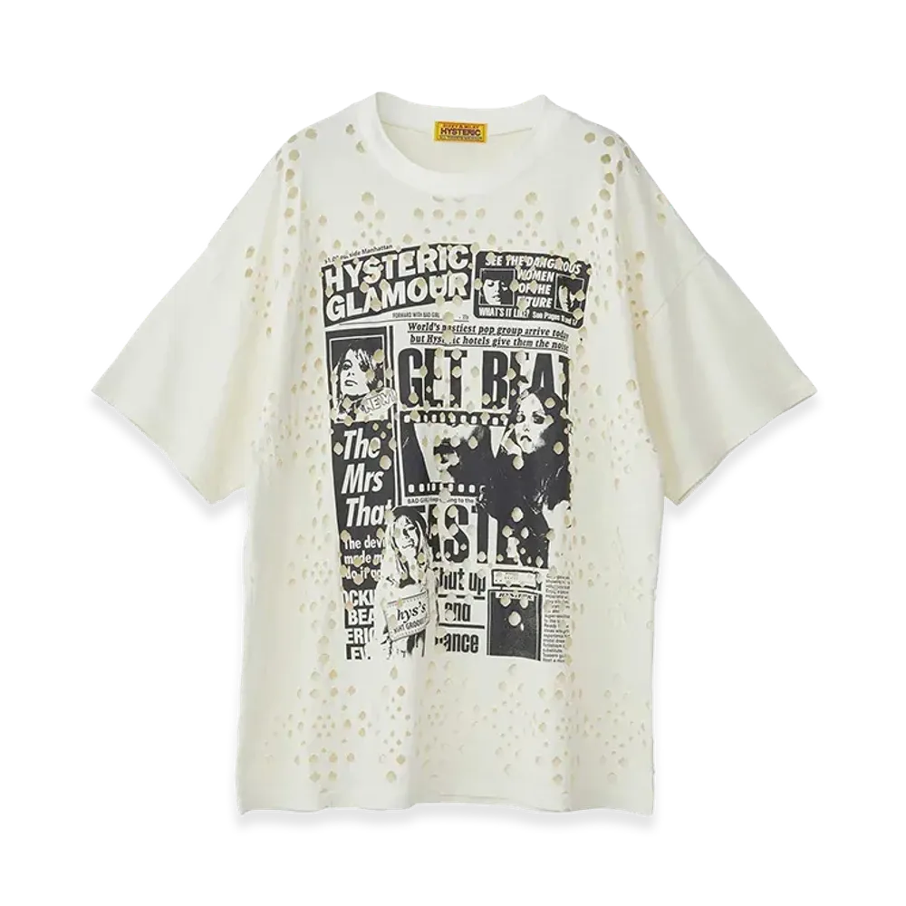 HYSTERIC GLAMOUR Women's Hysteric Glamour Daily Hysteric Oversized T-Shirt "White"