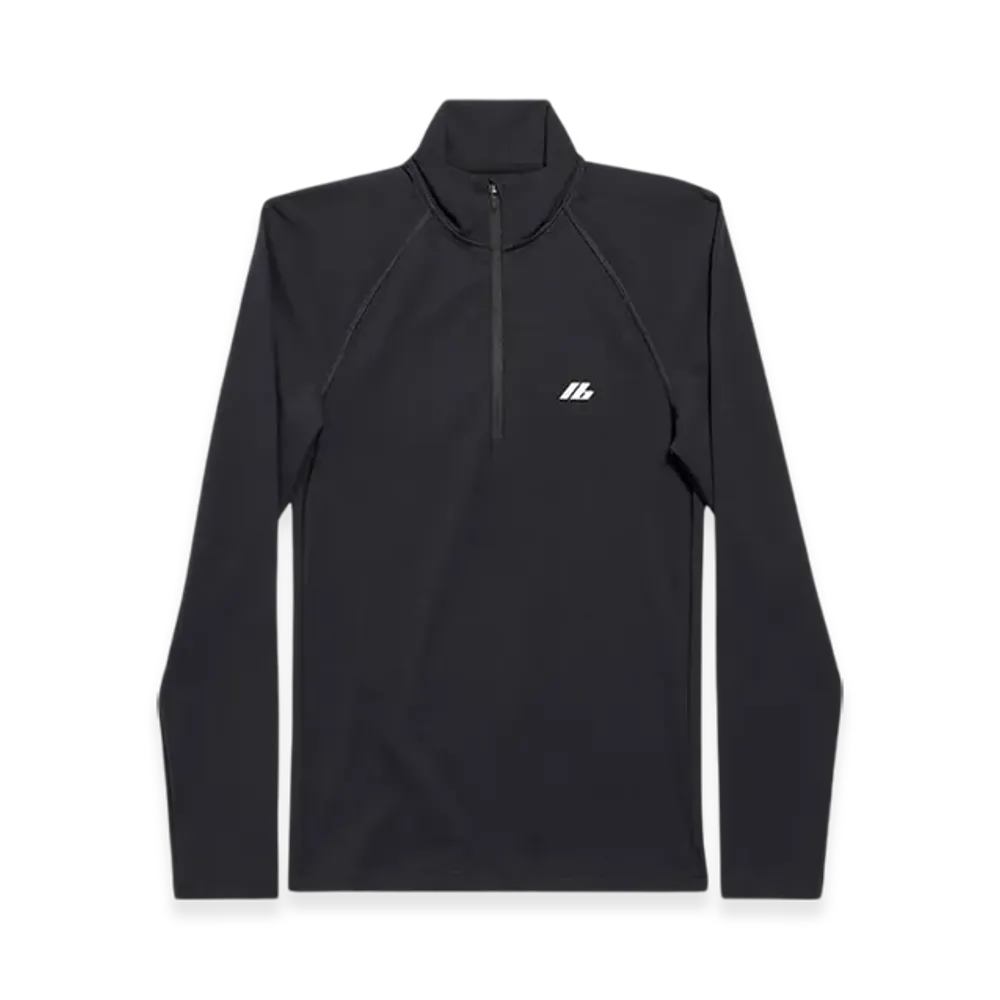 BALENCIAGA Activewear Fitted Zip-Up Jacket "Black"