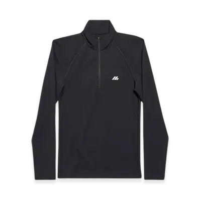 BALENCIAGA Activewear Fitted Zip-Up Jacket "Black"
