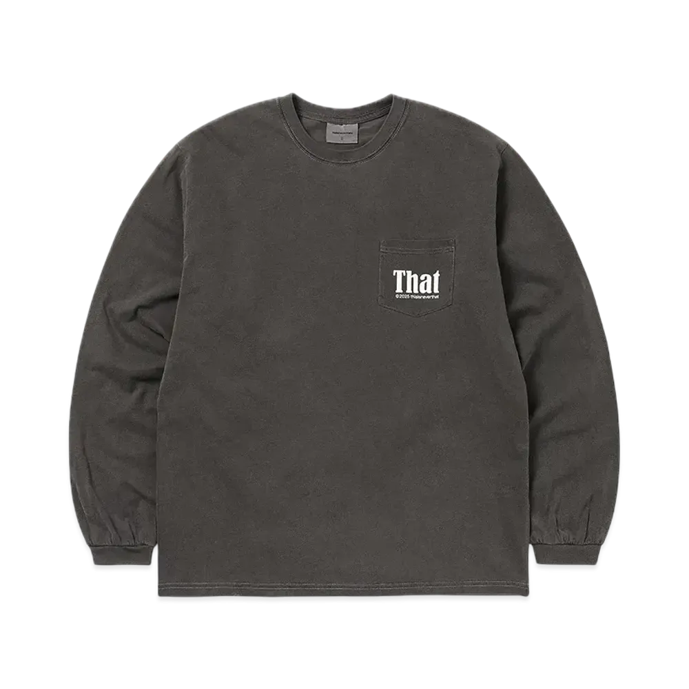 thisisneverthat That Pocket L/S Tee "Charcoal"