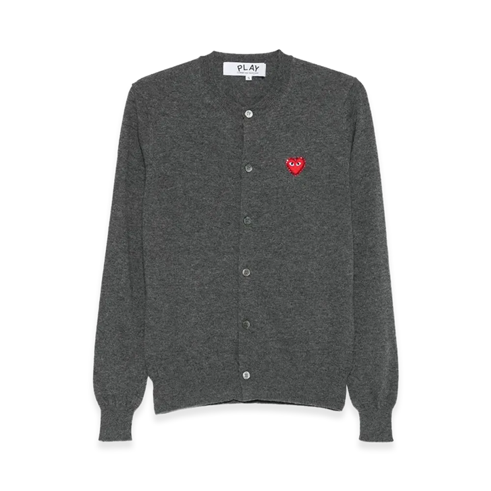 PLAY COMME des GARCONS Cardigan "Gray"