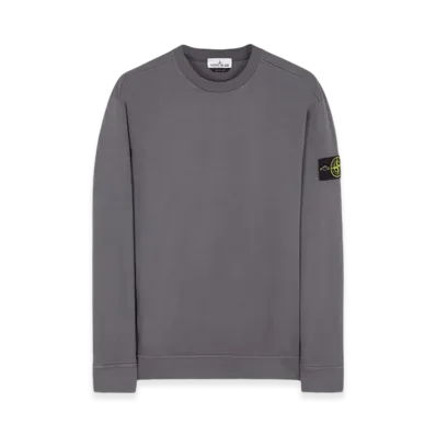 Stone Island 63750 Heavy Cotton Fleece Crewneck Sweatshirt - 23FW "Lead"
